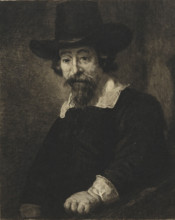 Portrait of a man, presumably Dr. Ephraim Hezekiah Bueno, print, Jewish physician and man of