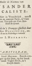 Title page for: Audiguier, Vital d'. De treurighe doch bly-eyndighende histori, Lysander en