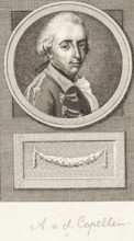 Portrait of Alexander Philip van der Capellen, print, governor of Gorinchem and chamberlain to