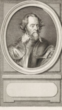 Portrait of Count Hendrik van den Bergh, print, Stadtholder of Spanish Upper Gelderland.,