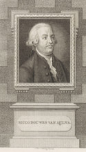 Portrait of Sicco Douwes van Aylva, print, grietman of Oost-Dongeradeel., caption, printmaker: