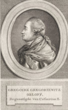 Portrait of the Russian Count Grigory Grigoryevich Orlov, print, printmaker: Reinier Vinkeles (I),