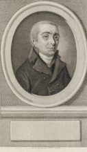 Portrait of Willem Anthonie Ockerse, print, man of letters and minister., printmaker: Reinier