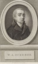 Portrait of Willem Anthonie Ockerse, print, man of letters and minister., FMP 3938-a, printmaker:
