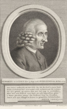 Portrait of the Dutch poet Jan de Kruyff, print, printmaker: Reinier Vinkeles (I), after painting