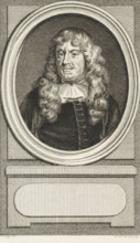 Portrait of Nicolaas Heinsius, print, philologist and poet., inscription: 'Nicolaas Heinsius, Dan.