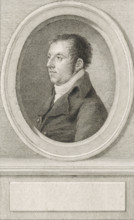 Portrait of Rutger Jan Schimmelpenninck, print, statesman in the Batavian Republic., poem:
