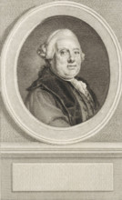 Portrait of David Ruhnken, print, Portrait of the German-Dutch classicist and philologist David