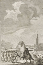 Capture of Hattem, 1786, print, historical print, Capture of the city of Hattem by the Stadholder's