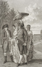 Jakob and Hidde have a conversation during a walk, print, During a walk, Jakob tells Hidde that he