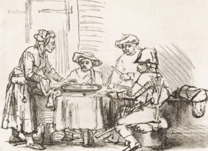 Saul at the Witch of Endor, Various thoughts engraved in copper after the original drawings and