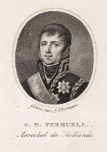 Portrait of Carel Hendrik Ver Huell, Marshal of Holland, print, printmaker: Ludwig Gottlieb