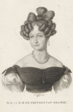 Portrait of Anna Paulowna Romanowa, print, Portrait of Anna Paulowna Romanowa. Her title in the