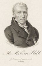 Portrait of Maurits Cornelis van Hall, print, Portrait of the Amsterdam lawyer and notary Maurits