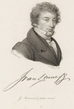 Portrait of Jacob van Lennep, print, Portrait of the poet and historian Jacob van Lennep,