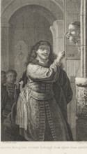 Adolf van Gelre threatens his father who is in prison, 1465, Arnoud Duke of Gelre threatened by his