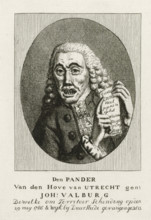 The Pawnbroker of the Court of Utrecht, named Joh. Valburg, Satirical portrait of the Utrecht