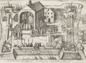 Parma and the Papal Envoy at Gnadental, 1586, Series 9: Dutch and German Events, 1583-1587, print,