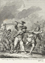 Battle between Barthold Entes and Agulo at Vlissingen, 1572, God! might that blow go through the