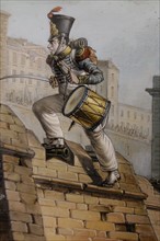 Delaye, Le tambour Maltreau à la prise de Lograno le 19 avril 1823 (détail)