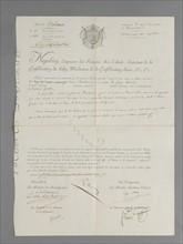 Letrre signée de Napoléon 1er