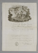 Lettre à en-tête signée par Charles Maurice de Talleyrand