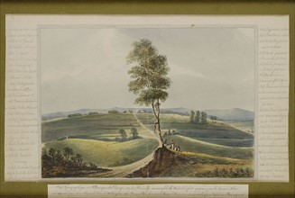 Vue topographique du champ de bataille de Waterloo
