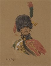 H. Baud, "Portrait d'un chasseur à cheval de la Garde"