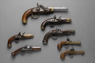Ensemble de pistolets fin 18e-début 19e siècle
