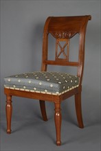 Chaise en acajou provenant du château de Malmaison