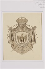 Chaulan. Projet d'armoiries pour l'Empereur Napoléon Ier