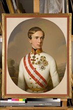 Kupelwieser (att.), "Portrait de François-Joseph 1er d'Autriche en buste"
