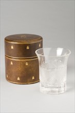 Verre gobelet en demi cristal, 1er tiers du 19e siècle