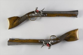 Paire d'escopettes à silex de cavalier ottoman, vers 1820-1830