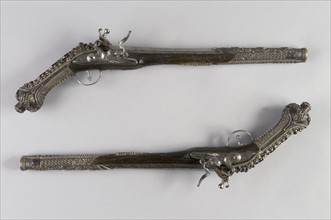 Paire de pistolets à silex ottomans, fin du 18e siècle, début du 19e siècle