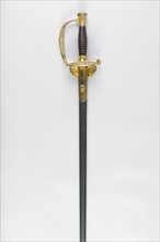 Epée d'officier principal vétérinaire modèle 1817 à ciselures, époque Second Empire