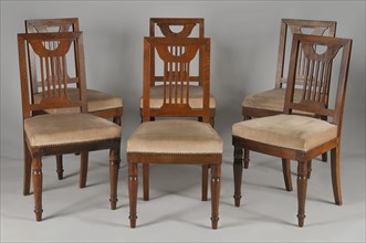 Suite de chaises en acajou par Jacob Desmalter, époque Empire