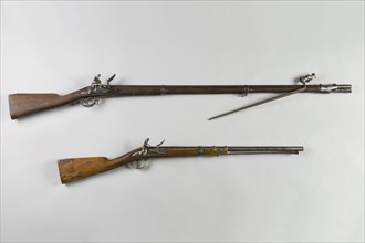 Fusil d'infanterie et mousqueton pour la chasse, 18e siècle
