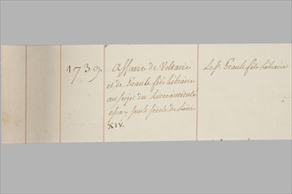 Manuscrit - liste de prisonniers à la Bastille