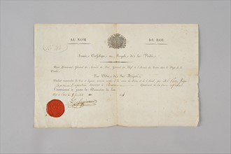 Lettre manuscrite de Charles-Henri de la Sapinaud de la Rairie
