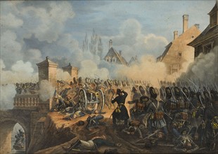 "Choc d'infanterie aux portes du village"