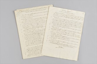 Testament manuscrit de Napoleon Ier