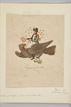 Napoléon volant sur un aigle