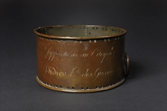 Collier de chien en cuivre, de la fin du 18e siècle