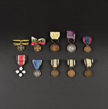 Médailles commémoratives des campagnes des alliés contre l’Empire français (avers)