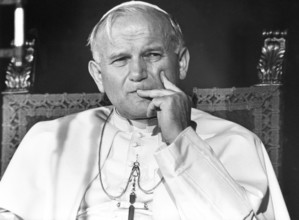 Papst Johannes Paul II. (Karol Jozef Wojtyla) Deutschlandbesuch am 16.11.1980 in Fulda ---