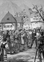Deutscher Bauernkrieg, 1524-1526, Gericht über Dietrichstein / German Peasants War, 1524-1526, Court on Dietrichstein, H