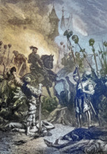Florian Geyer nach seinem Sieg über die Besatzung von Weinsberg, Florian Geyer von Giebelstadt, 1490 - 1525, war ein deu