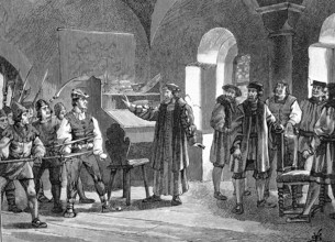 Deutscher Bauernkrieg, 1524-1526, Die Aufständischen im Rathaus zu Heilbronn / German Peasants War, 1524-1526, The insur
