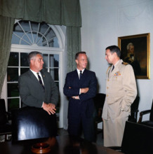 Visit of Astronaut Lt. Cmdr. Scott Carpenter family, 10:00AM. Naval Aide to the President, Captain Tazewell T. Shepard,